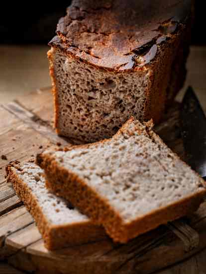 Pain sans gluten au riz grillé