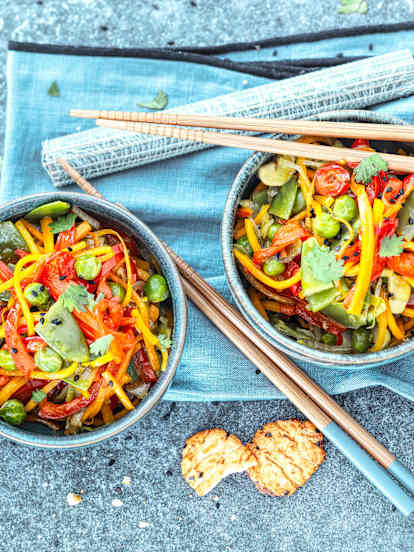 Salteado de verduras al curry