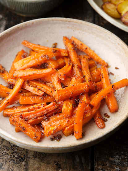 Carottes glacées au sirop d'érable