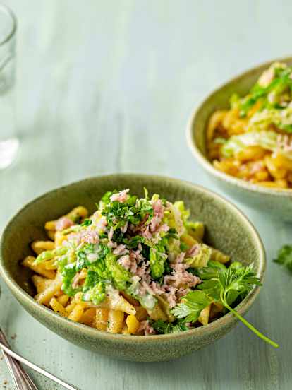 Chou frisé à la crème et spätzlis