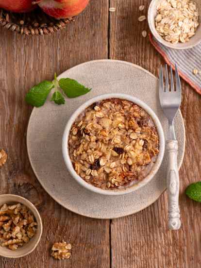 Pieczona owsianka à la szarlotka