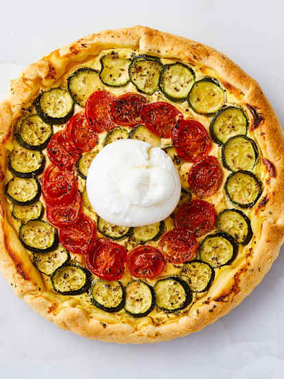Crostata salata tricolore