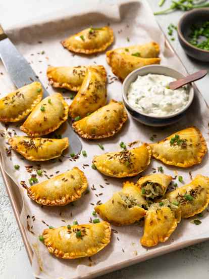 Baked Cabbage Pierogis