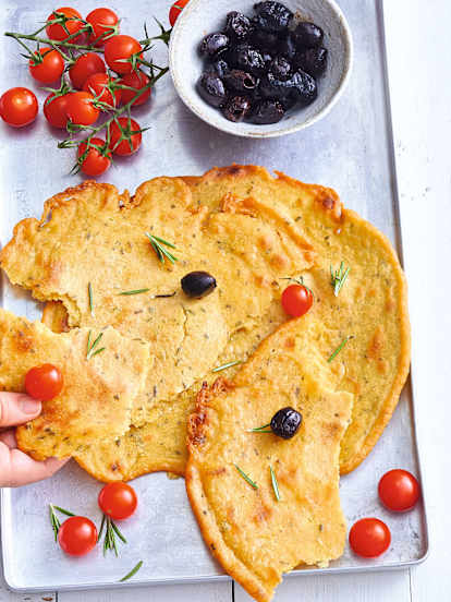 Socca Niçoise (Chickpea Flour Flatbread)