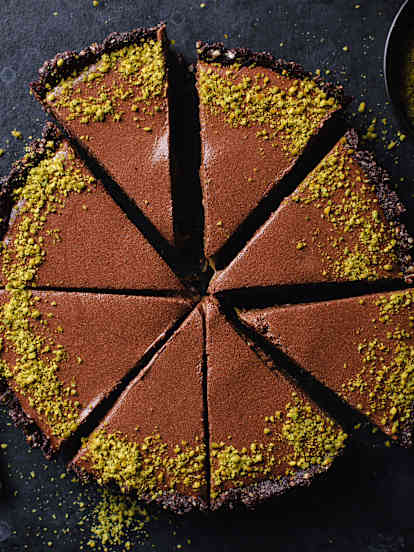 Chocolate Pistachio Tart