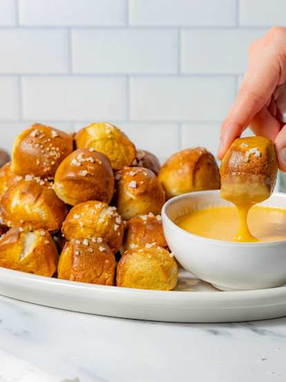 Pretzel Bites with Beer Cheese Sauce