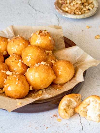 Greckie pączki (Loukoumades)