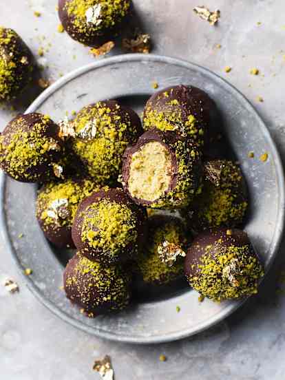Boules au chocolat et à la pistache Dubaï