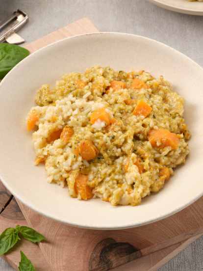 Risotto à la patate douce et au fromage de montagne