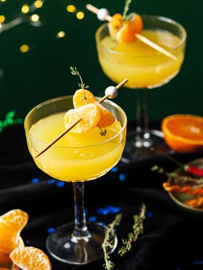 Mocktail de mandarina y tomillo