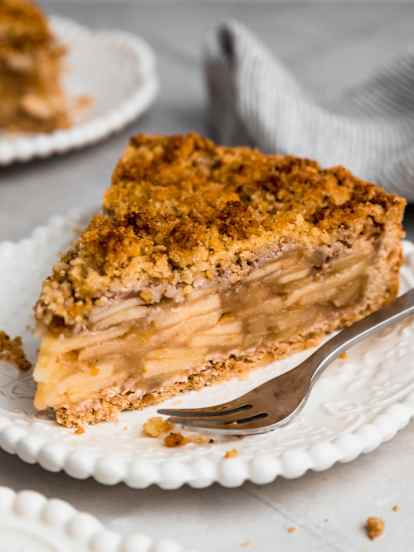Tarta de manzana con streusel