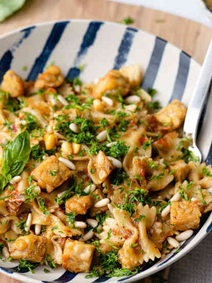 Zongedroogde Tomatenpasta met Tempeh
