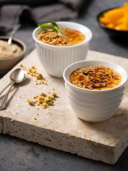 Rice pudding with caramelised sugar