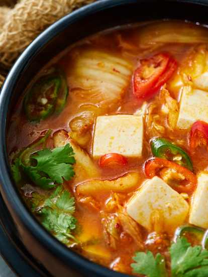 Kimchi Tofu Suppe