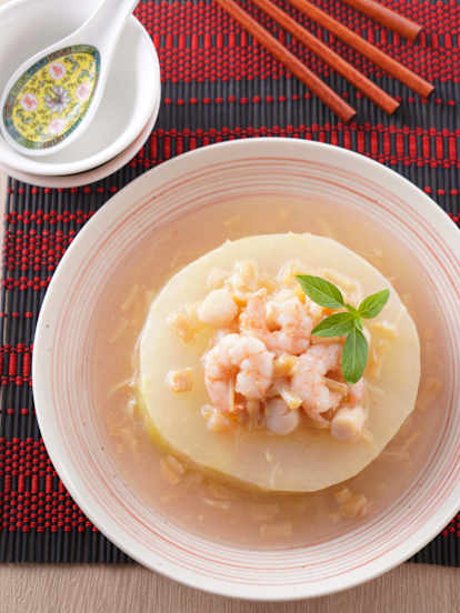 瑤柱海鮮蒸冬瓜