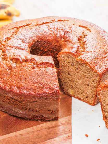 Bolo de banana sem glúten