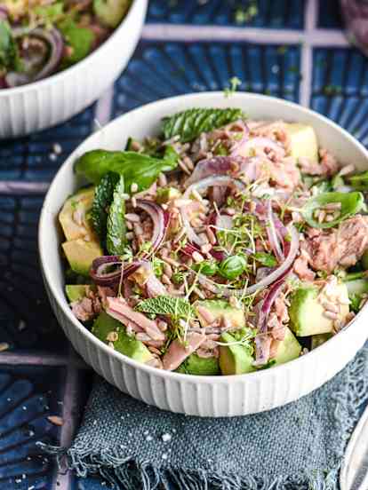Tuna and Avocado Salad with Fermented Onions (Cutter)