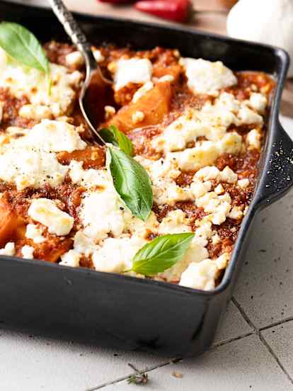 Sweet potato lentil pie