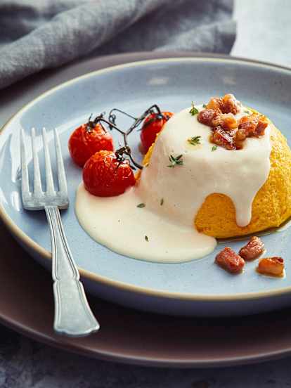 Tortini di zucca con Taleggio cremoso