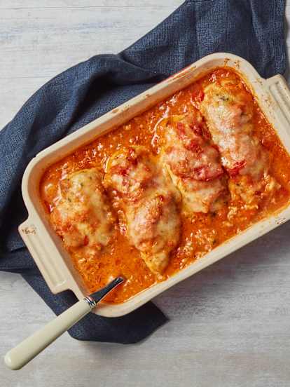 Pollo a la pizzaiola