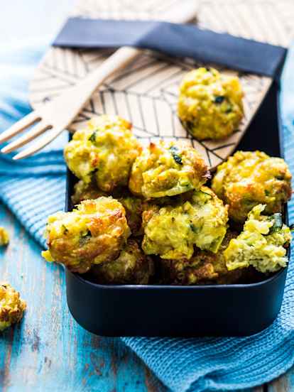 Boulettes courgette-mozzarella