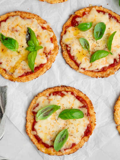Pizzetas de coliflor (Keto)