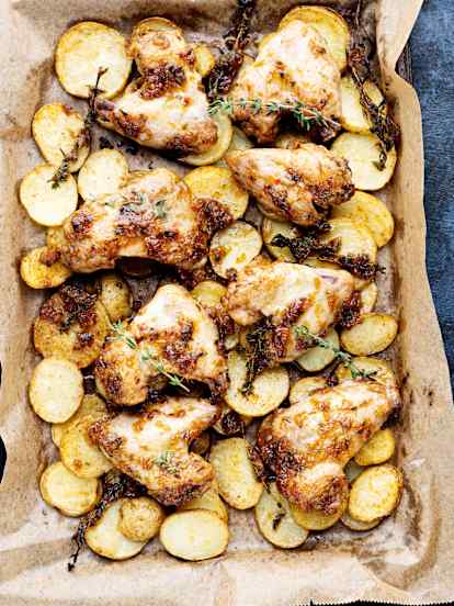 Sous-vide Citrus Chicken Wings with Potatoes