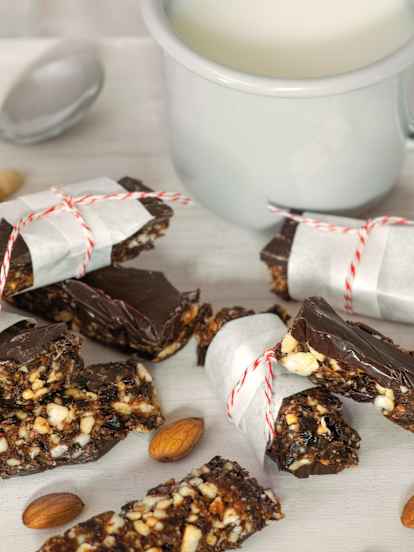 Barritas energéticas de dátiles y coco