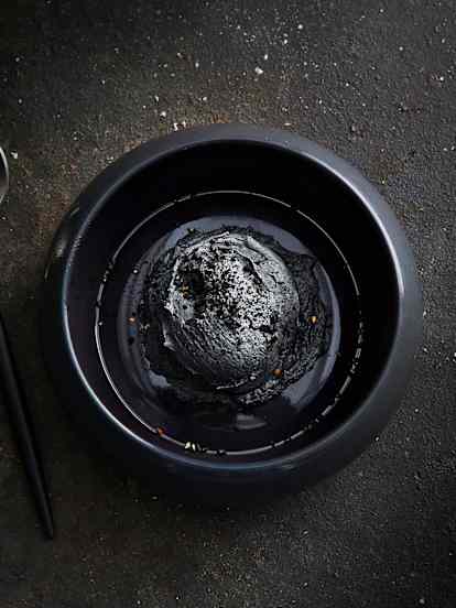 Schwarzes Sesam Glace