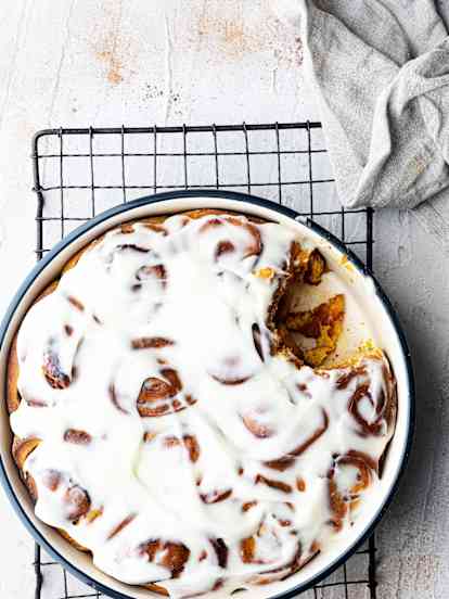 Cinnamon rolls au potimarron