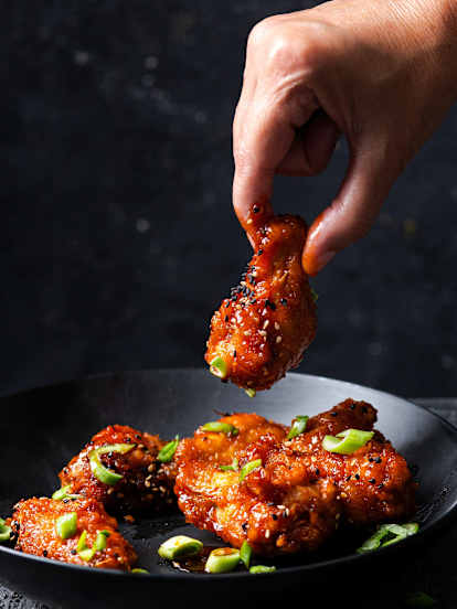 Koreanisch frittiertes Poulet