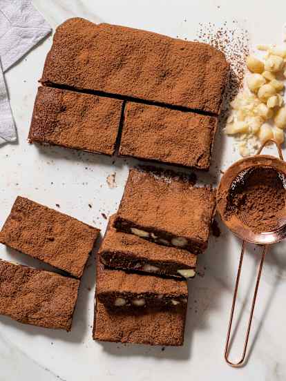 Brownie de chocolate sem glúten, lactose, açúcar