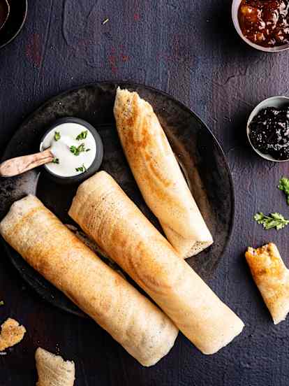Dosa (Indian Rice and Lentil Crepes)