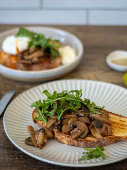 Cafe-style miso mushrooms