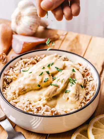 Poulet crémeux au citron