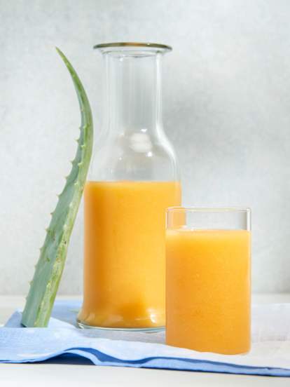 Tropical Fruity Aloe Smoothie