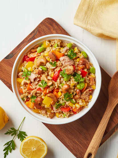 Rice Cooker Brown Rice Salad