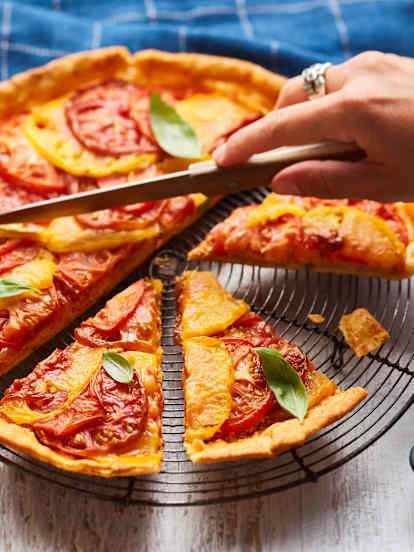 Tarte chorizo-tomate