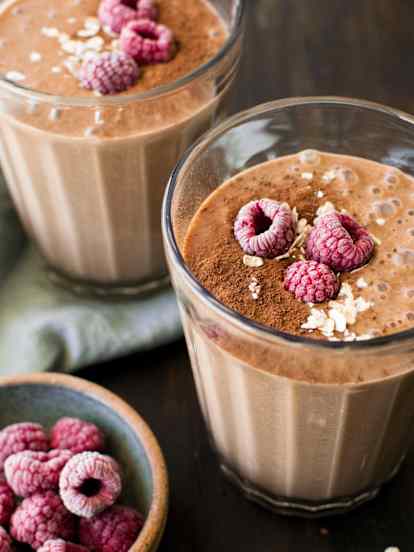 Batido de avena y cacao