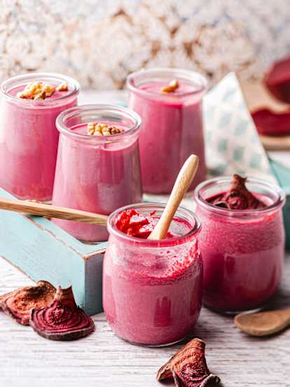 Mousses de betterave en deux façons