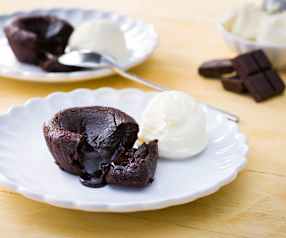 Volcán de chocolate (para dos)