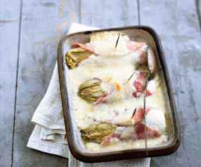 Endives au jambon gratinées au comté