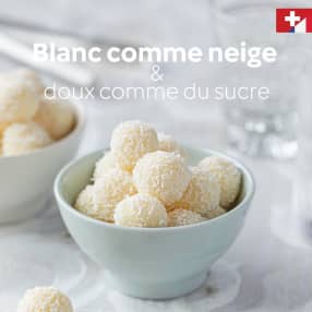 Blanc comme neige et doux comme du sucre