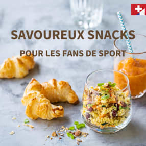 Savoureux snacks pour les fans de sport