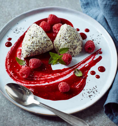 Mohn-Mousse mit Himbeer-Grenadine-Sauce - Cookidoo® – das offizielle ... Mohn-Mousse mit Himbeer-Grenadine-Sauce - Cookidoo® – das offizielle ...