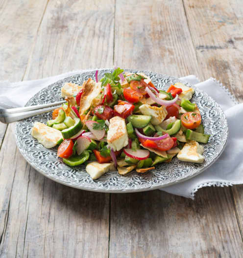Fattoush with grilled haloumi - Cookidoo® – the official Thermomix ...