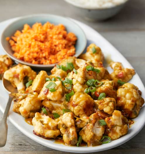 Kung Pao Cauliflower with Pickled Carrot and Sesame Salad - Cookidoo ...