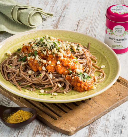 Linsenbolognese &amp;quot;Orient&amp;quot; mit Kräutermandeln - Cookidoo® – resmi ...