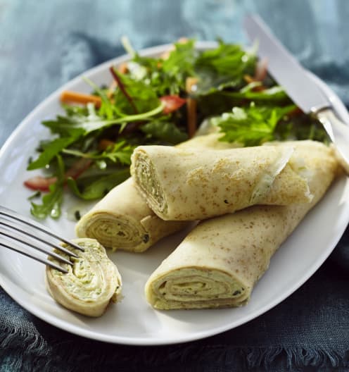 Crêpes mit Kräuter-Käse-Creme - Cookidoo® – the official Thermomix ...