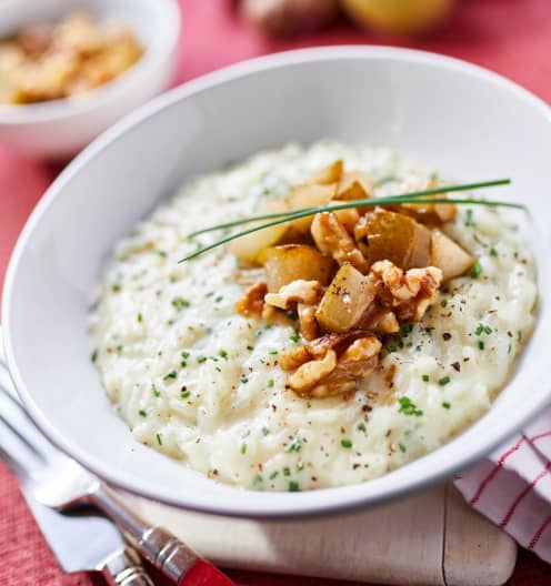 Vier-Käse-Risotto mit karamellisierten Walnuss-Birnen - Cookidoo® – das ...